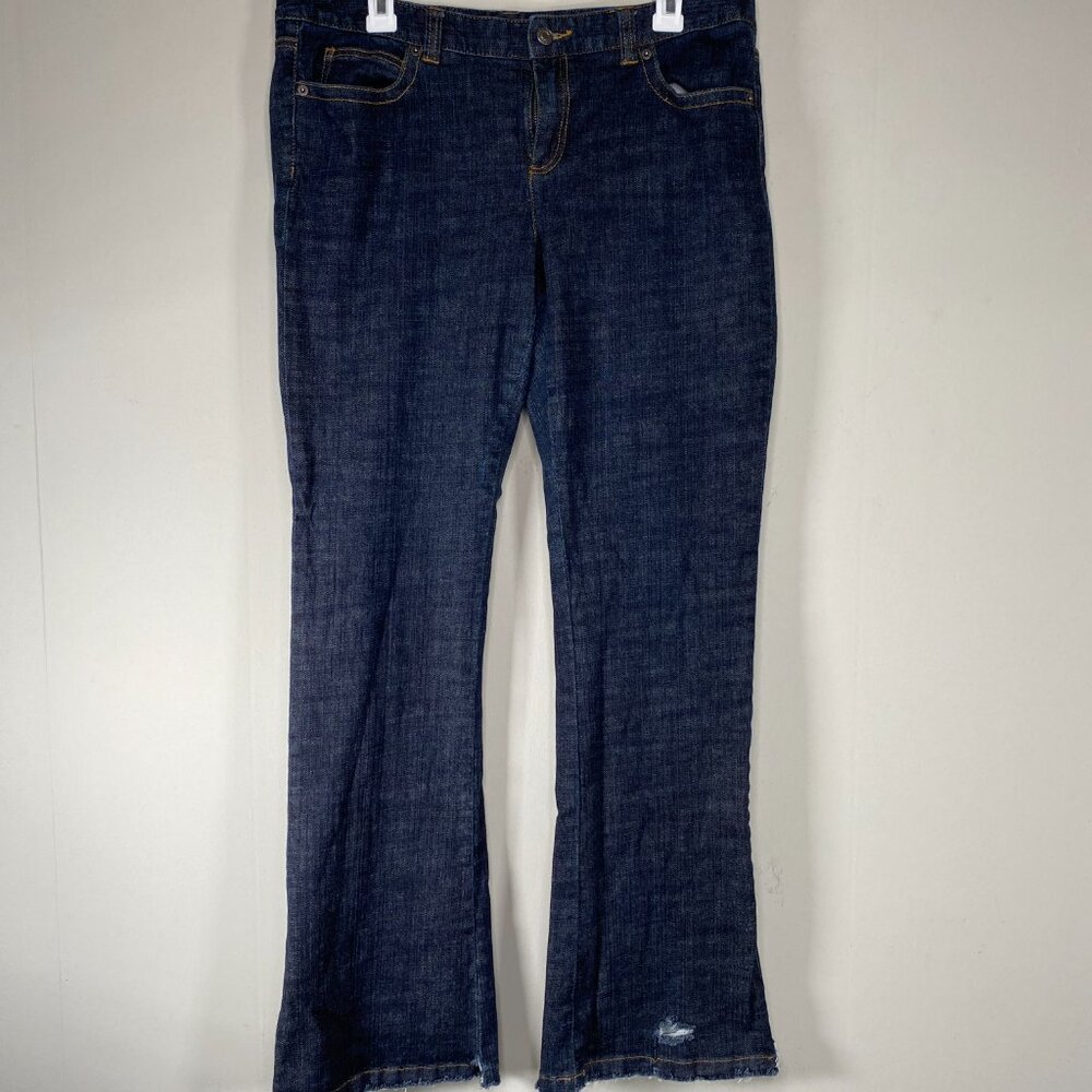 Michael Kors Bootcut Denim Jeans Women's 12 Blue Casual Pants